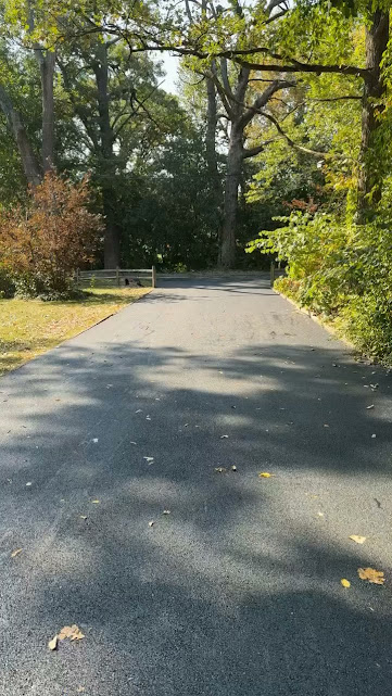 Asphalt driveway paving project in Northern Illinois