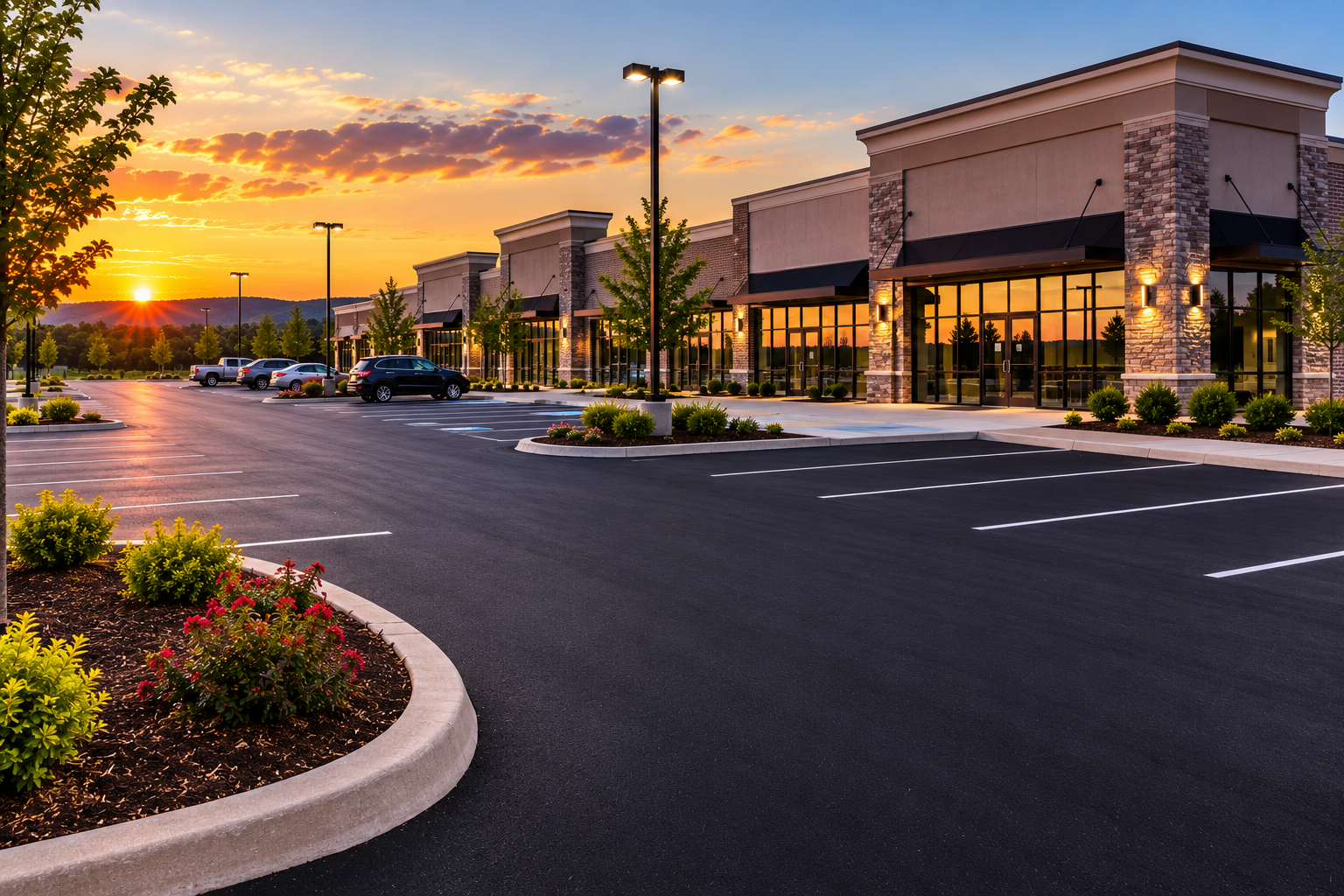 Parking lot paving in Middle Tennessee