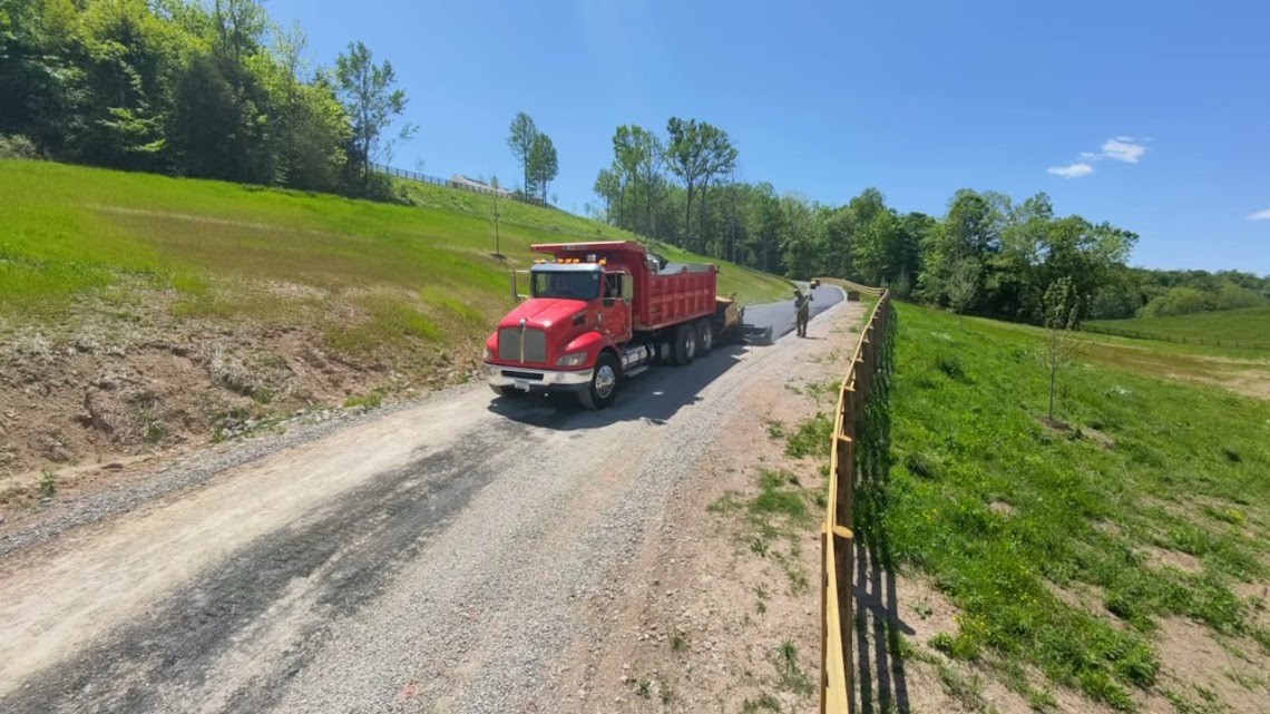 AAA Paving Contractors asphalt paving project in Lawrenceburg Tennessee