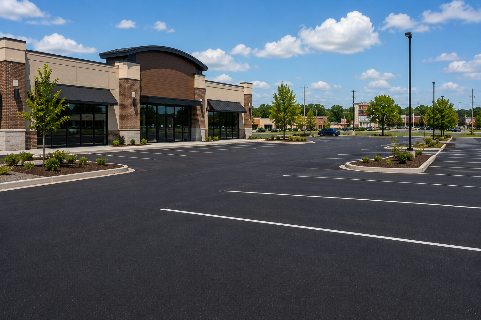 Commercial parking lot paving in Columbia Tennessee
