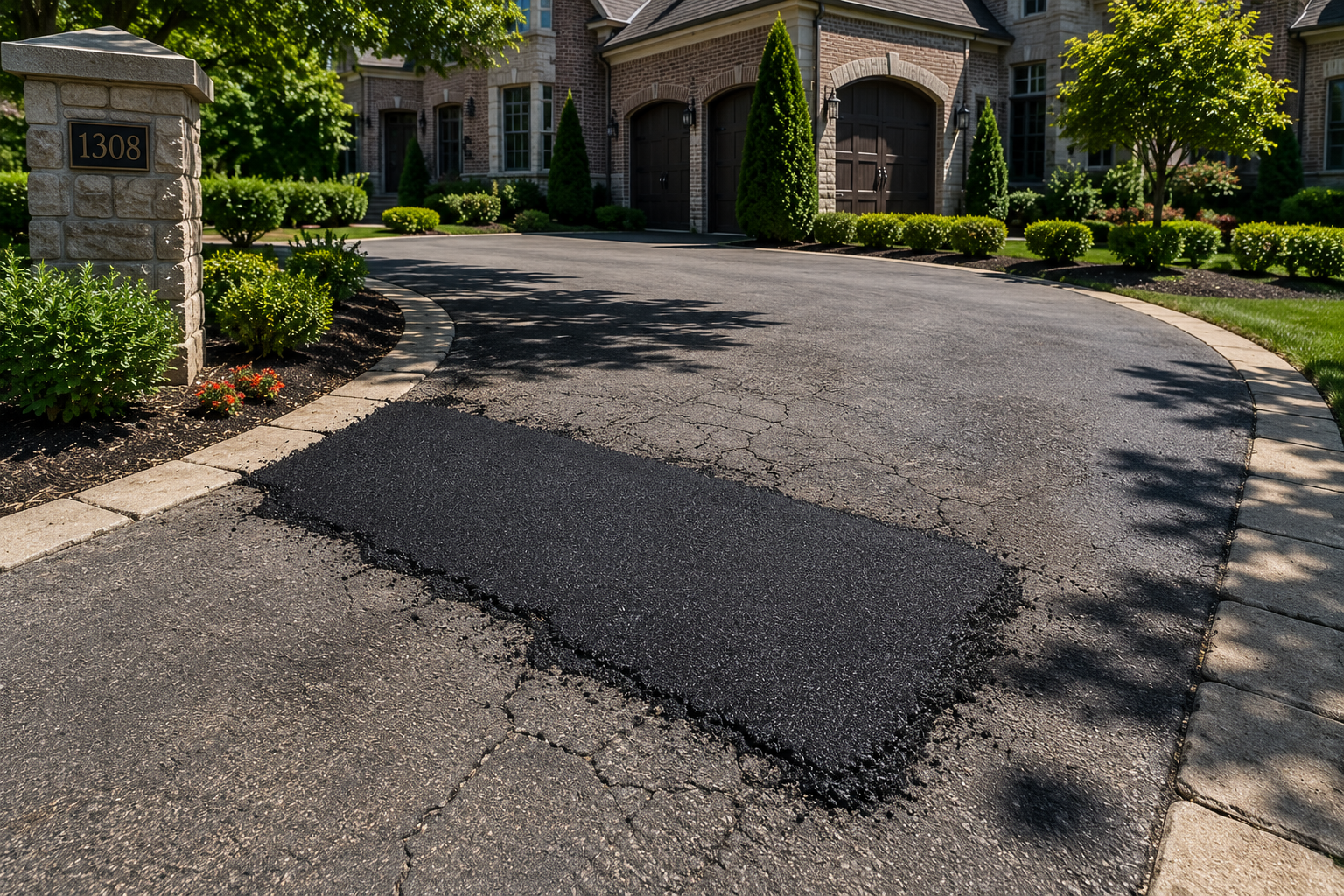 Franklin Tennessee asphalt repair project