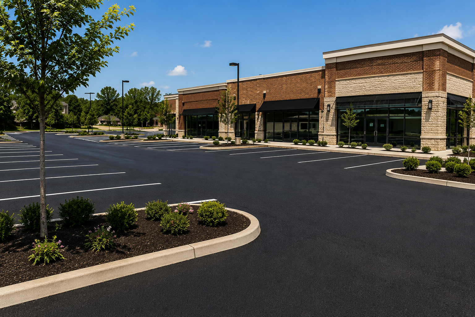 Franklin Tennessee commercial parking lot paving