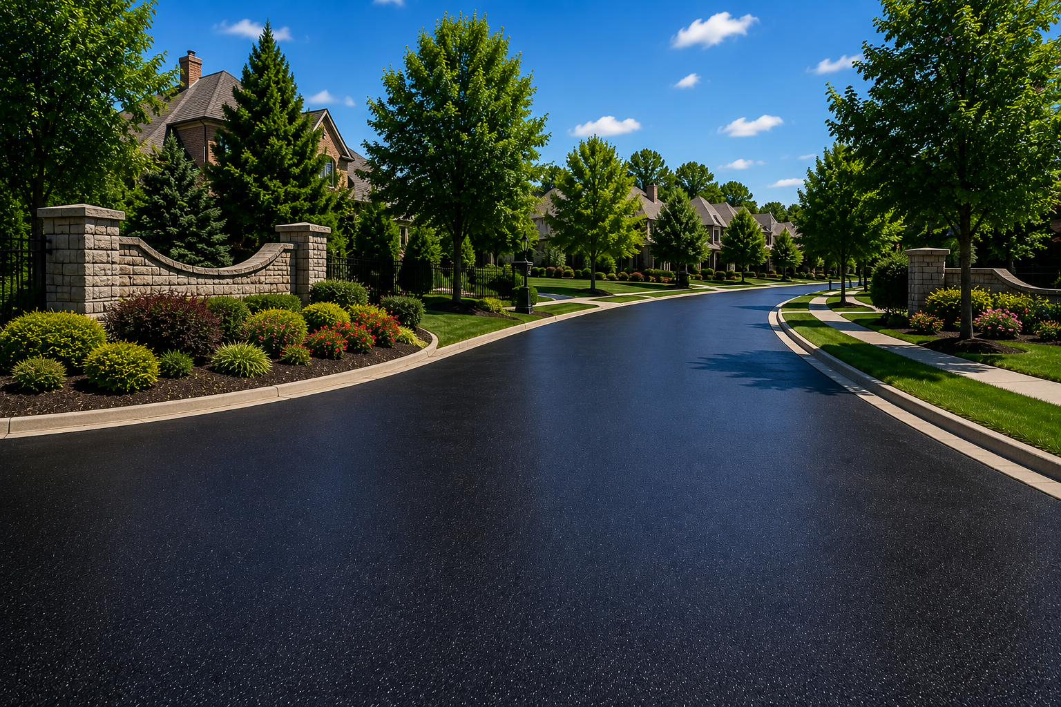 HOA neighborhood street sealcoating