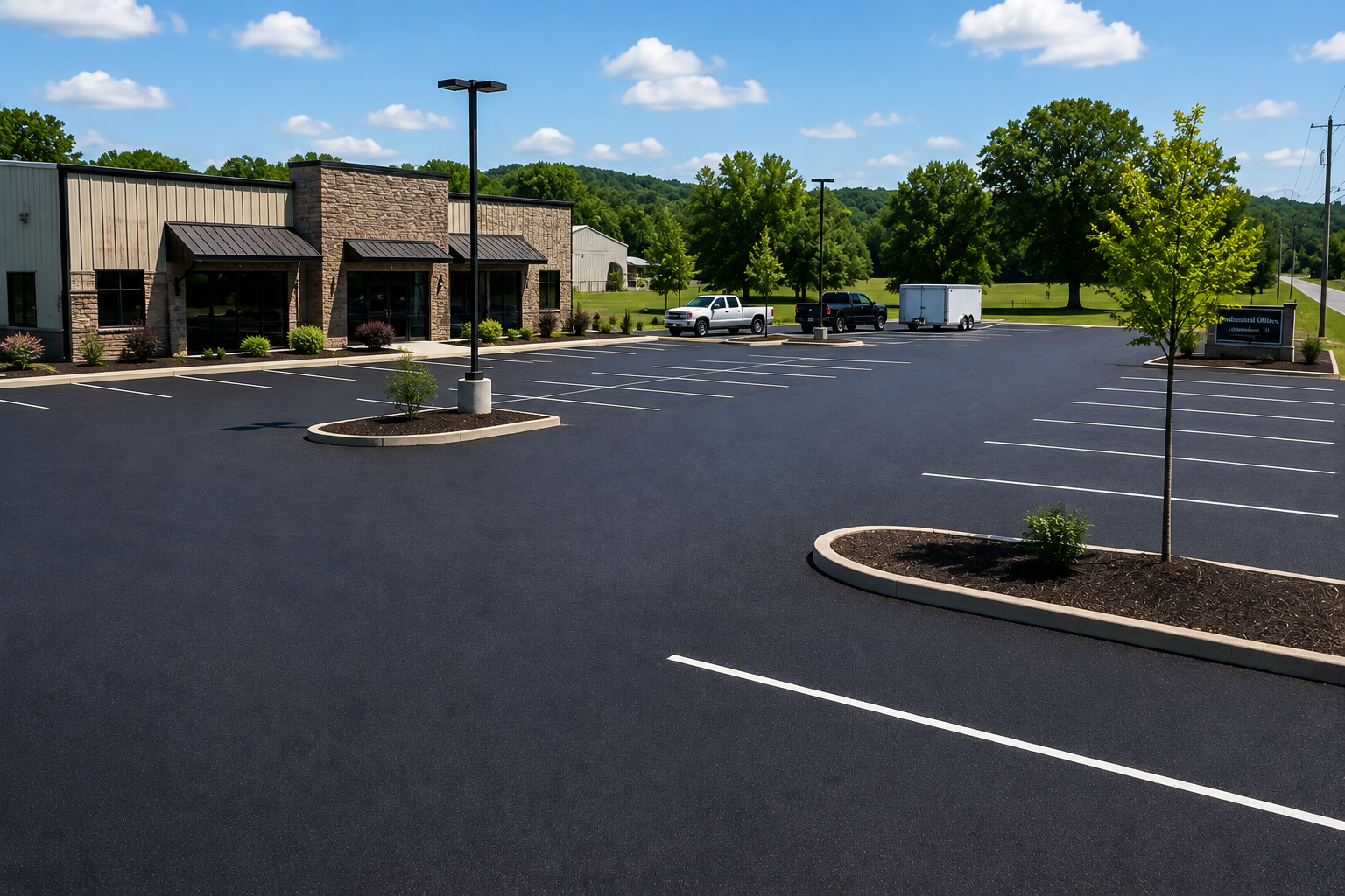 Commercial parking lot paving in Lawrenceburg Tennessee