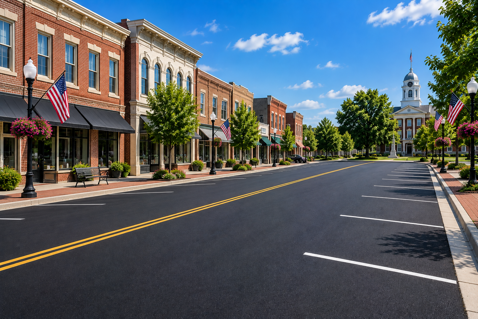 Asphalt paving in Lewisburg, Tennessee