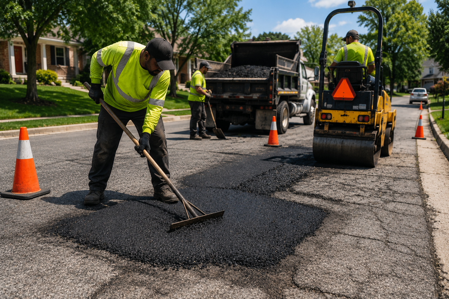 Asphalt pavement repair in Murfreesboro Tennessee