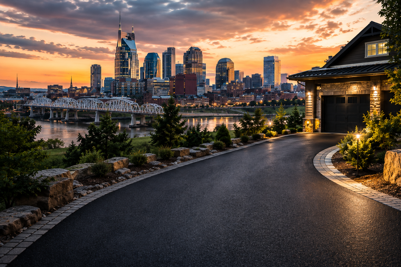 Professional asphalt paving project in Nashville Tennessee