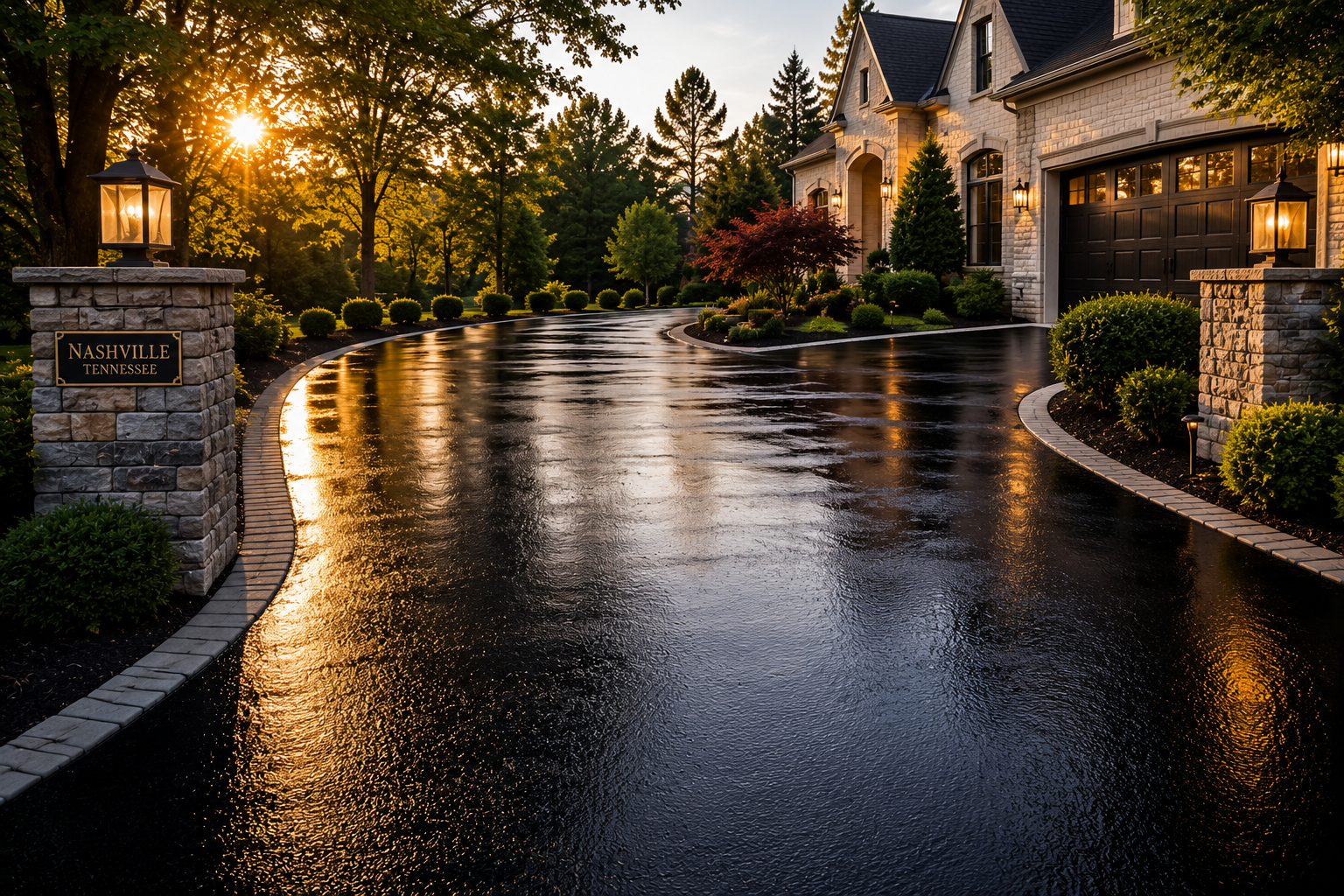Nashville Tennessee asphalt driveway sealcoating