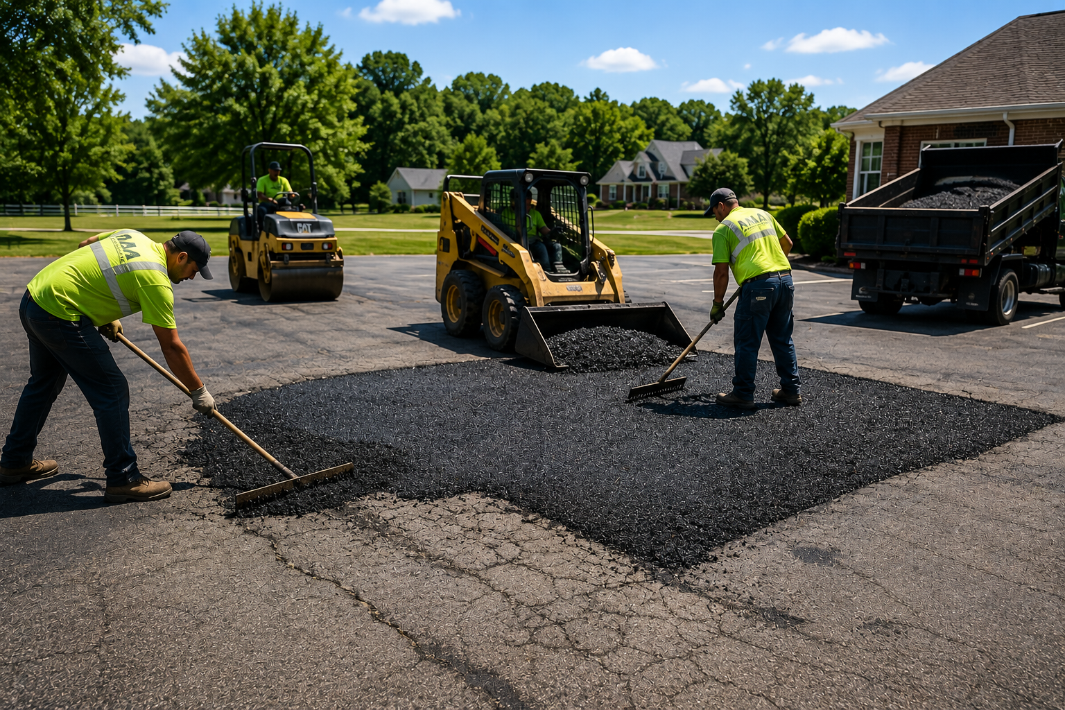 Asphalt pavement repair in Shelbyville Tennessee
