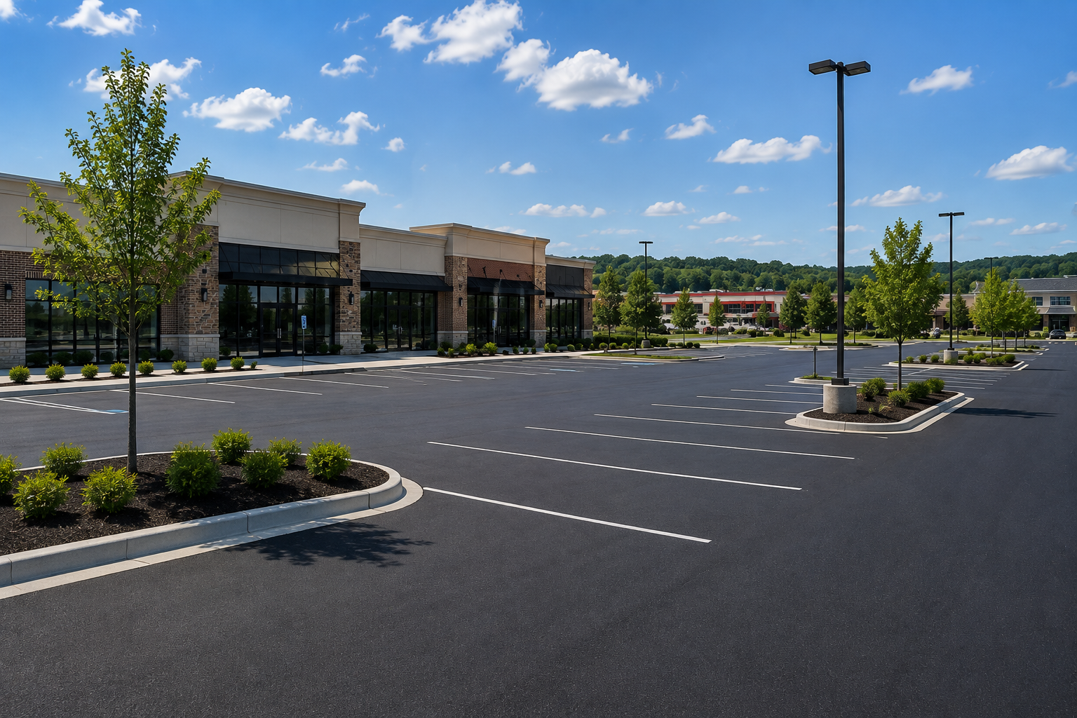 Commercial parking lot paving in Shelbyville Tennessee