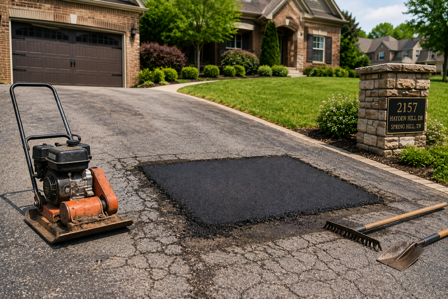 Spring Hill Tennessee asphalt repair