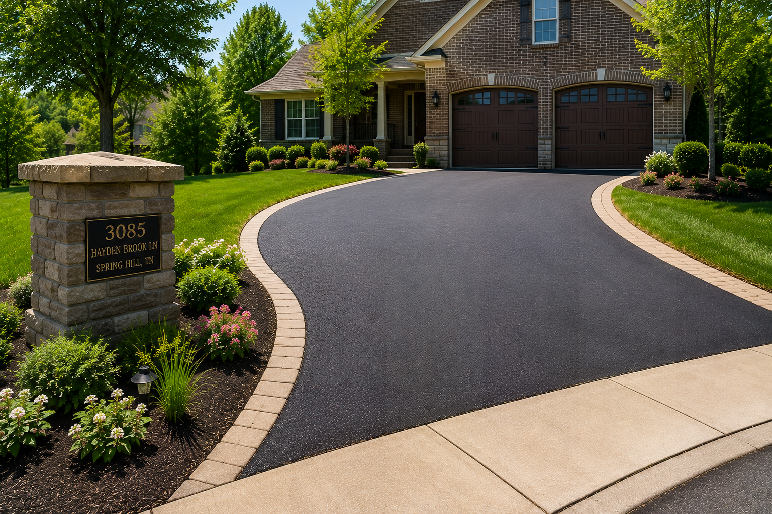 Spring Hill Tennessee driveway replacement