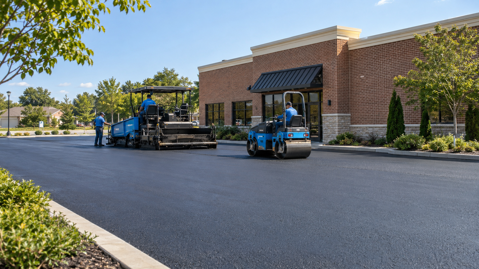 Commercial parking lot paving in Mount Pleasant Tennessee