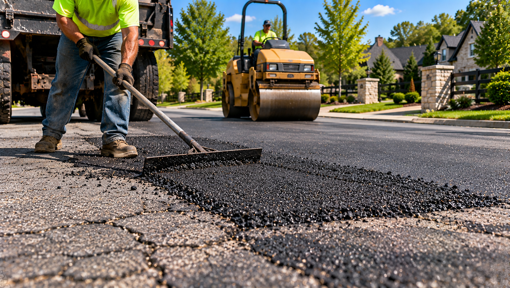 Professional asphalt repair in Nolensville Tennessee