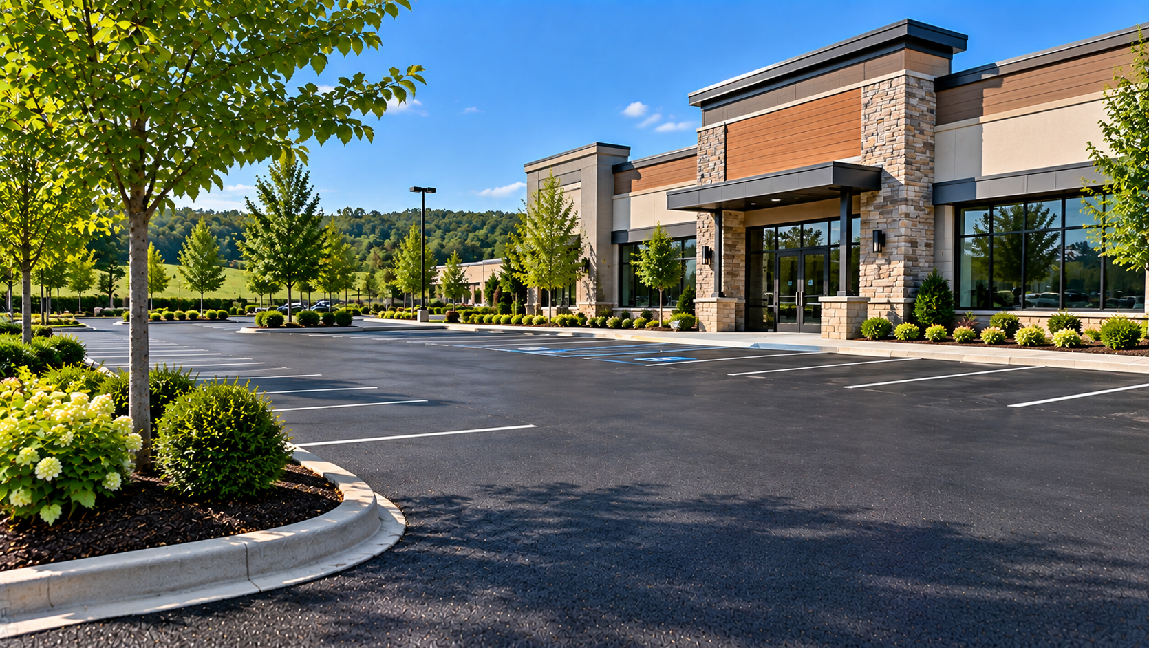 Commercial parking lot paving in Nolensville Tennessee