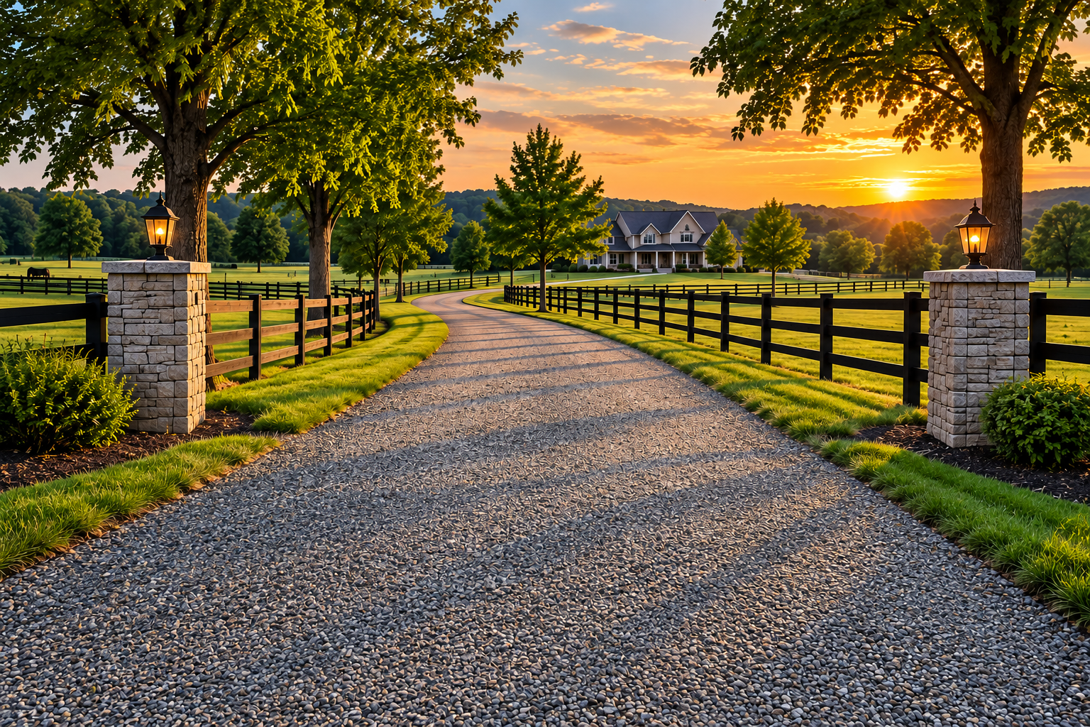 Tar and chip driveway paving in Spring Hill Tennessee
