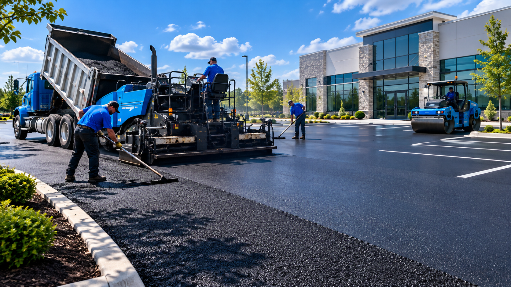 Commercial asphalt paving contractors in Ensor, TN