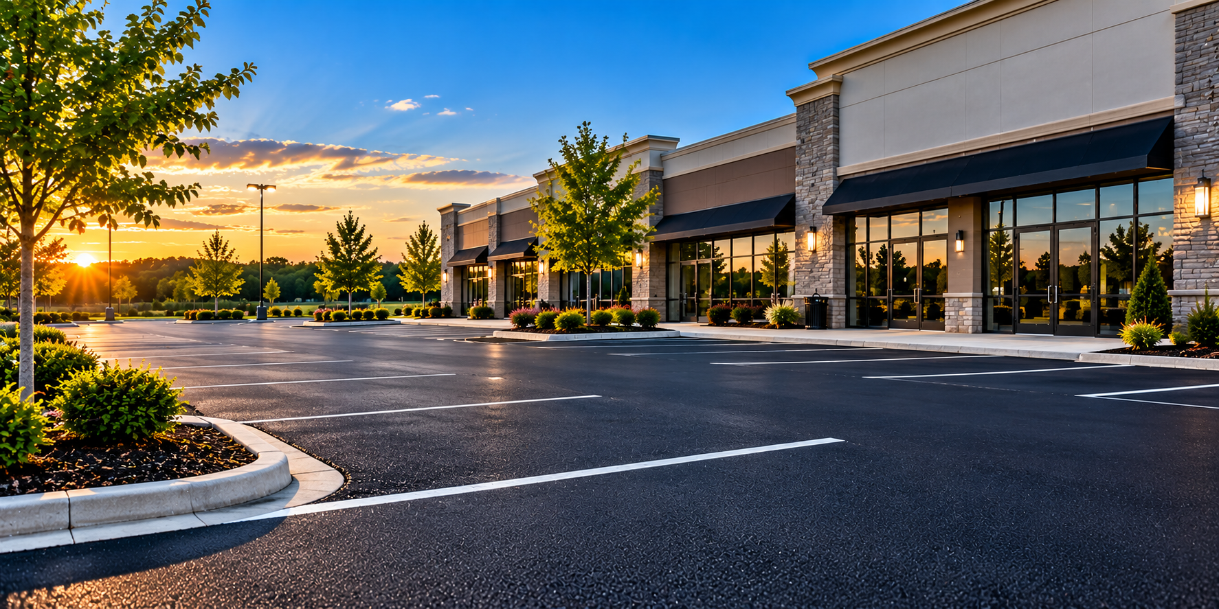 Commercial parking lot paving in Allisona, Tennessee