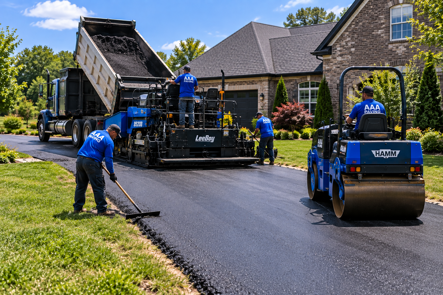 Asphalt driveway paving in Ensor, Tennessee