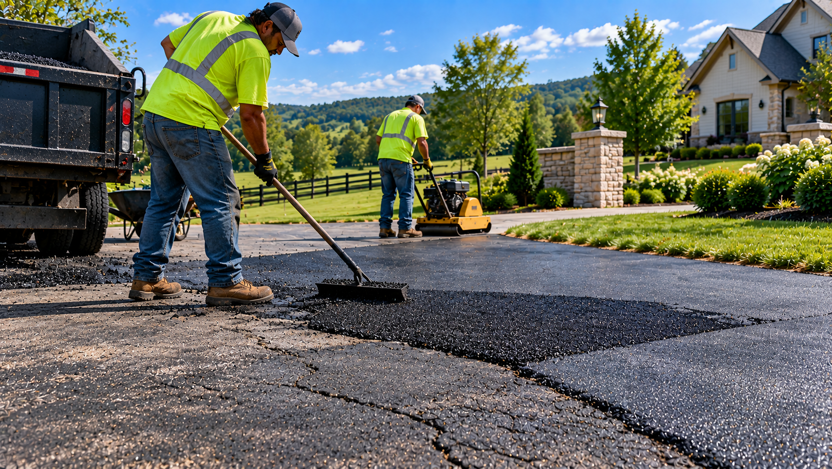 Professional asphalt repair in Thompson's Station Tennessee