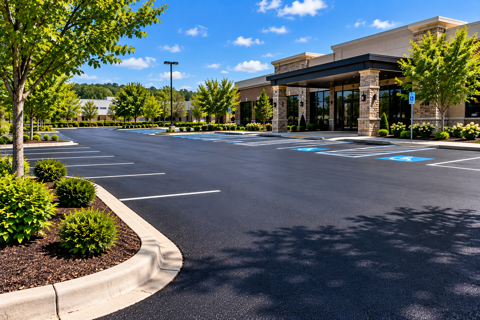 Commercial parking lot paving in Tullahoma Tennessee